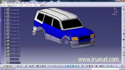 طراحی بدنه خودرو در کتیا/car body in catia